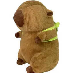 М'яка іграшка A-Toys Капібара з рюкзаком 40 см коричнева - мініатюра 2