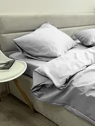 Комплект наволочок Ecotton 50х70 см 2 шт світло-сірого кольору Light Grey (25063) - мініатюра 4