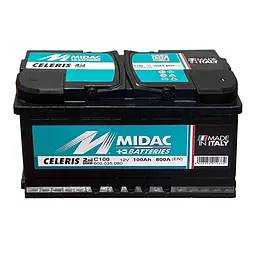 Акумулятор 6СТ-100A MIDAC CELERIS, 12V, 100Ah (-/+) Євро, EN800А - мініатюра 2