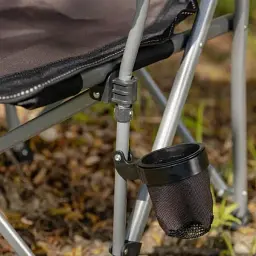 Крісло туристичне Lugi розкладне з підлокітниками коричневе SJ-0054BR - мініатюра 3