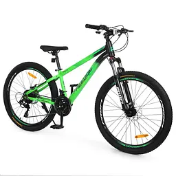 Велосипед PROFI FREEDOM 24 д. FD-2403 алюм.рама 11",SKD85%,SHIMANO 21SP,швидкознім.кол.,салатовий