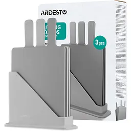 Набір дошок кухонних на підставці Ardesto Fresh 24.1х33х7.9 см 3 шт. (AR1403GRB) - мініатюра 7