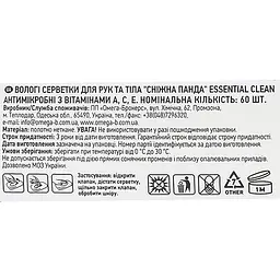 Вологі серветки Сніжна Панда Essential Clean Вітаміни, 60 шт. - мініатюра 3