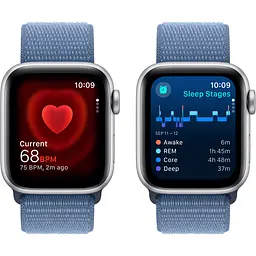 Смарт-годинник Apple Watch SE 2 GPS 40mm Silver Aluminium Case with Winter Blue Sport Loop [MRE33] [95080] - мініатюра 5
