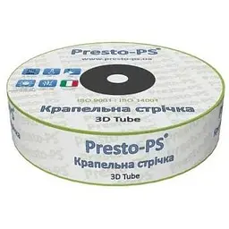 Крапельна стрічка Presto-PS емітерна 3D Tube через 10 см 500 м