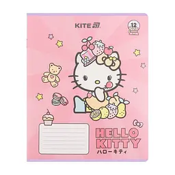 Зошит Kite Hello Kitty, 12 аркушів, лінія (HK25-234-1), в асортименті - мініатюра 7