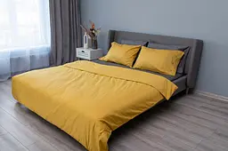 Підковдра Ardesto Mix&Match, 160х220см, 100% бавовна, сатин, жовтий (ART1622DVS) - мініатюра 2