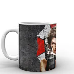Кухоль GeekLand Resident Evil Обитель зла еліс на тлі лого RE.02.015 330 мл білий - мініатюра 2