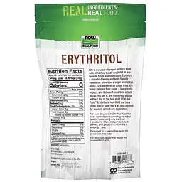 Замінник харчування Erythritol, 454 грам NOW fit0016427 - мініатюра 2