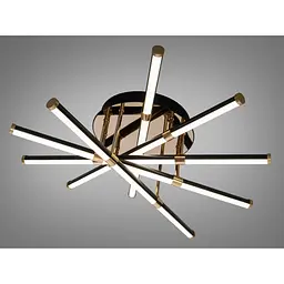LED стельова люстра Romin чорна 70 Вт до 12 м²