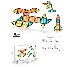 Конструктор магнітний A-Toys Diamond Surface 28 деталей CJ-2001A