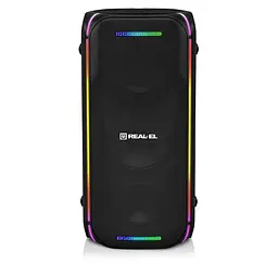 Портативна колонка бумбокс REAL-EL X775-PSS Boombox 80W Bluetooth TWS, RGB, Black - мініатюра 4