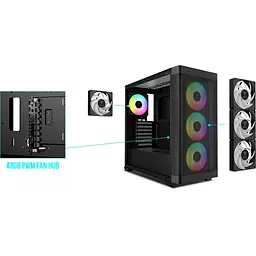 Корпус GAMDIAS ATHENA M3 Black (4711514501155) Без БП - мініатюра 11