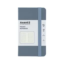 Книга записна Axent Partner 95x140 мм, 96 аркушів, клітинка, сіра (8301-62-A)