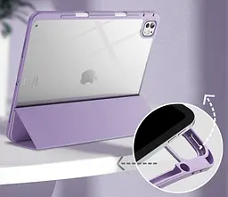 Чохол-книжка BeCover Soft Edge TPU з кріпленням Apple Pencil для Apple iPad Pro 13 M4 2024 Пурпуровий (711719) - мініатюра 2