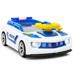 Дитячий гоночний симулятор водіння Поліція Adventure Racing Car, автотренажер, підсвічування, звук, присоски, 2 способи живлення - мініатюра 5