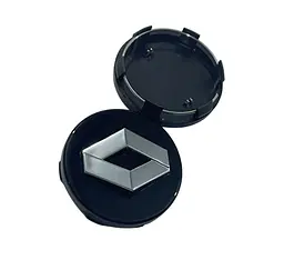 Ковпак колеса Renault чорний 60 мм пластик 1 шт (ковпачок, заглушка диска)