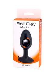 Анальна пробка Seven Creations Roll Play Medium 10 см (чорний) - мініатюра 2
