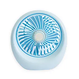 Мінівентилятор на акумуляторі "DianDi Mini Fan SQ1978" Блакитний, маленький вентилятор настільний (ST) - мініатюра 2