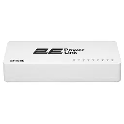 Комутатор PowerLink SF108C, 8xFE, Некерований 2E teh0018170 - мініатюра 4