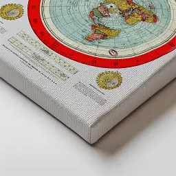 Інтер'єрна картина Карта Глісона, пласка Земля, Alexander Gleason, Flat Earth Map (1892), 85×60 см (id6151) - мініатюра 3