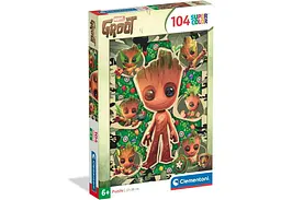 Пазл Clementoni SuperСolor: Супер герой Ґрут, Marvel (SuperСolor - Marvel Groot Puzzle - 104 pcs.), 104 ел. (25051)