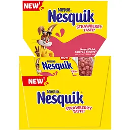 Батончик Nestle Nesquik з цільними злаками з вітамінами та залізом зі смаком полуниці 23.5 г - мініатюра 3