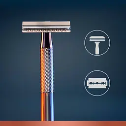 Станок для гоління чоловічий Gillette King C з 5 змінними лезами - мініатюра 4