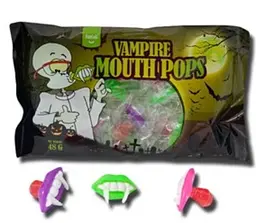Льодяники Funlab Halloween Vampire Mouth Pops 8 x 6г - мініатюра 3