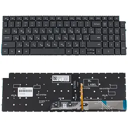 Клавіатура для ноутбука DELL (Vostro: 3510, 3520) рус, чорний, підсвічування клавіш, без фрейму