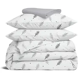 Комплект постільної білизни Cosas Frost branches CS4 Сімейний сірий (FrostBranches_El180x30-52Grey_160x2)