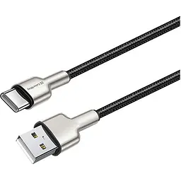 Дата кабель USB 2.0 AM to Type-C 1.0m head metal black ColorWay (CW-CBUC046-BK)