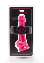 Фалоімітатор Get Real Happy Dicks Dildo 7.5 In 19 см рожевий - мініатюра 2