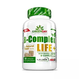 Вітаміни та мінерали AMIX GreenDay B-Complex Life+, 60 капсул