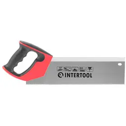 Ножівка ручна Intertool по дереву пасувальна 350 мм 12T х 1"