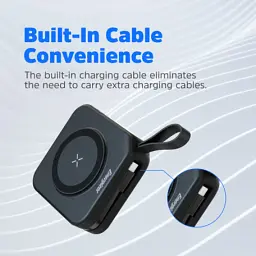 Батарея універсальна Energizer Magnetic Wireless 10000mAh 20W PD, AC зарядка, QI/15W, built-in USB-C (QM10001AC) - мініатюра 12