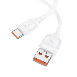 Кабель HOCO X115 Surpass 100W fast charging data cable Type-C білий - мініатюра 3