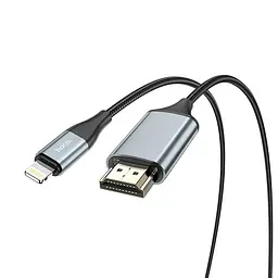 Кабель адаптер 2 метри HOCO UA15 Lightning to HDMI - конвертер перехідник - мініатюра 2