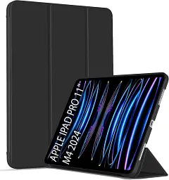 Чохол-книжка BeCover Tri Fold Soft TPU Silicone для Apple iPad Pro 11" M4 2024 Black (711744) - мініатюра 2