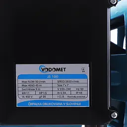 Насос поверхневий відцентровий Vodomet JS100, корпус нержавіюча сталь VO0020 - мініатюра 2