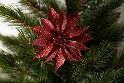 Набір ялинкових іграшок House of Seasons Квітка 10 см 3 шт (8720362230847) - мініатюра 3