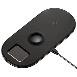 Бездротовий зарядний пристрій Baseus Smart 3 в 1 (Phone + Watch + Pods) 18W WX3IN1-B01 Black