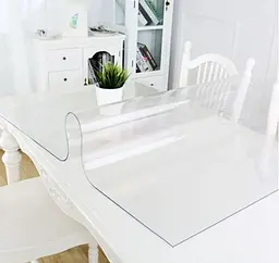 М'яке скло Прозора силіконова скатертина на стіл Soft Glass Захист для меблів 3.5х1.0 м Товщина 1.5 мм - мініатюра 3