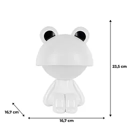 Світильник-нічник Kite LED з акумулятором Cute Froggy білий (K25-316-3-1) - мініатюра 5