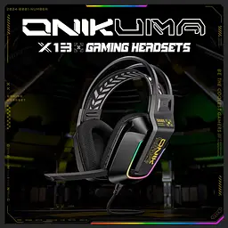 Ігрові навушники Onikuma X13 Black [122319] - мініатюра 5