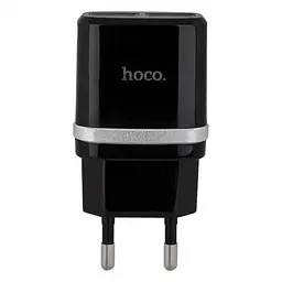 Сетевое зарядное устройство HOCO C12 Smart dual USB charger черный