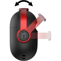 Силіконовий чохол Primo Headphone для AirPods Pro 2 Black/Red - мініатюра 2