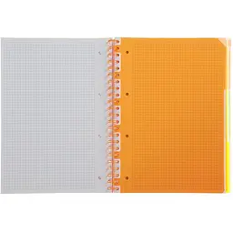 Зошит на пружині Buromax Neon А4 (210x297) 120 аркушів 3 PVC помаранчевий (BM.24349911-11) - мініатюра 5