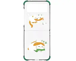 Чохол Cat Catching Fish Case для Samsung Galaxy Flip 4 (F721) (GP-FPF721HIAWW) Transparent