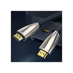 Кабель Baseus Horizontal 4KHDMI Male To 4KHDMI Male Adapter Cable 1m CADSP-A01 Black - мініатюра 2
